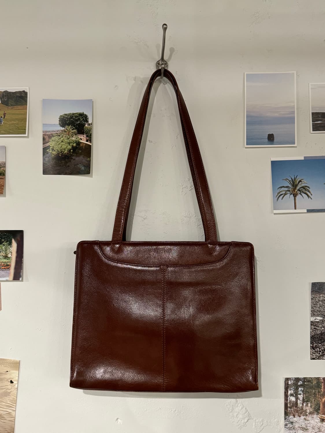 사각 가죽 숄더백 상품이미지2