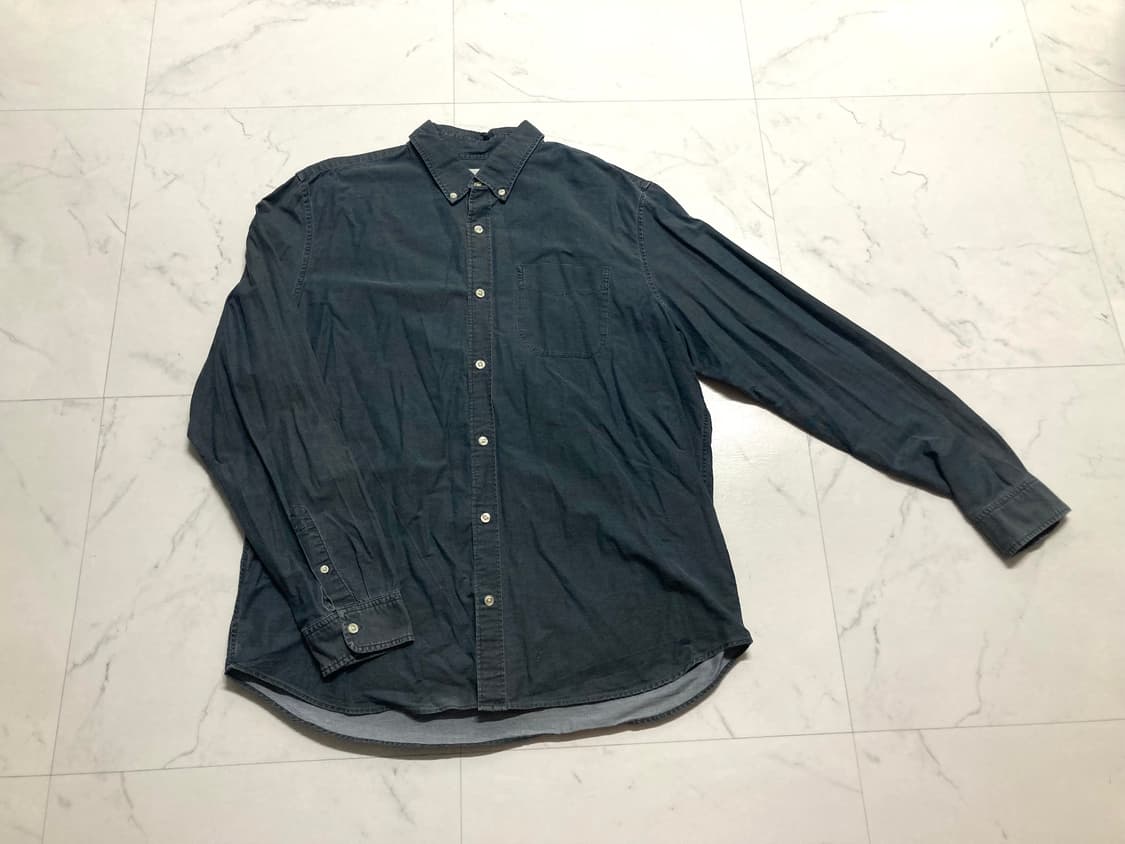 갭 GAP 캔버스 코튼 피그먼트 셔츠 남방 105-110 상품이미지1