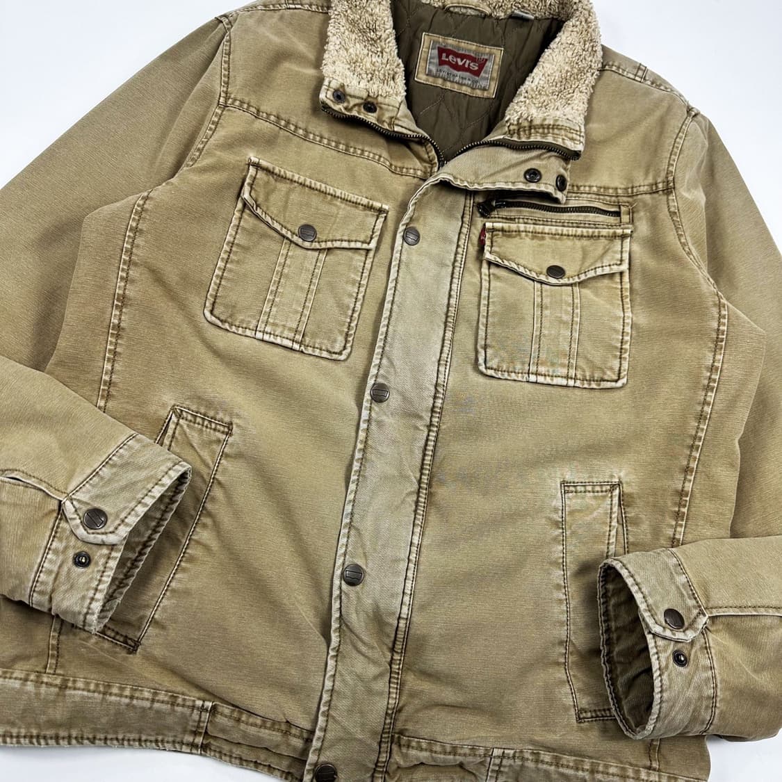 리바이스 오리지널 양털 트러커 데님자켓 (L) 상품이미지3