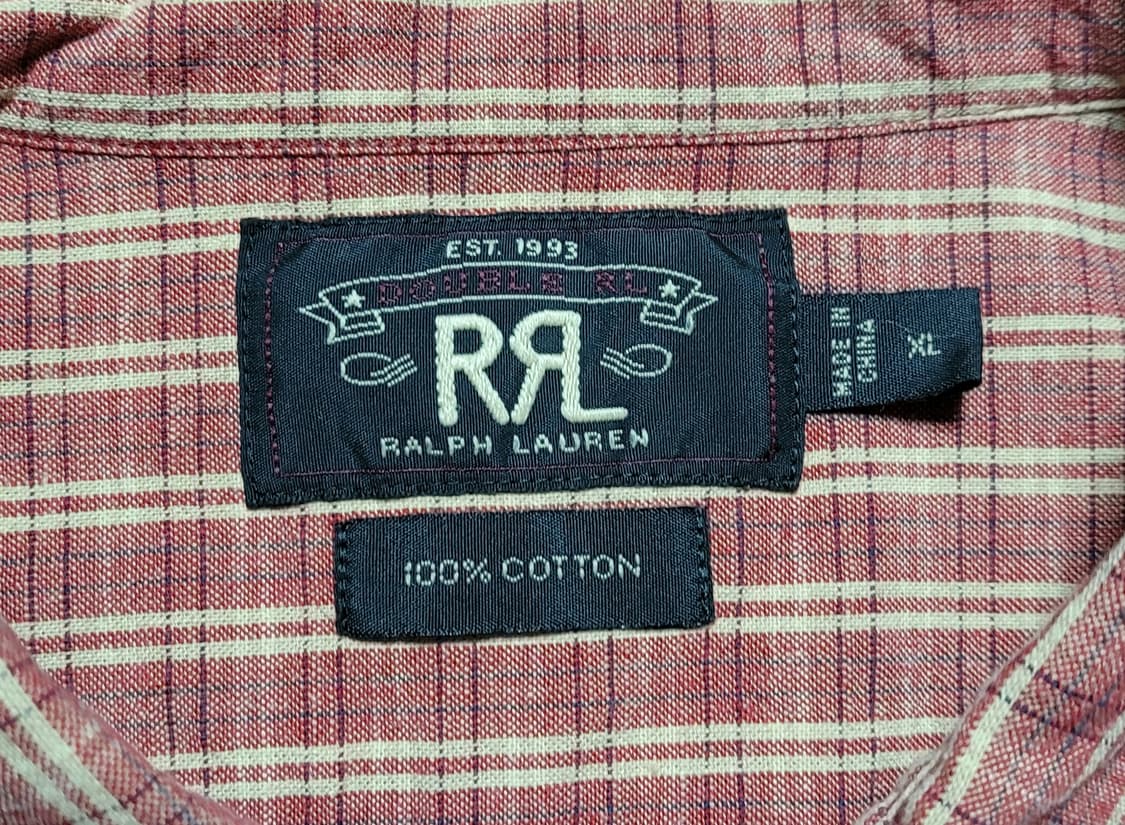 RRL 남성용 체크 남방(XL) 상품이미지5