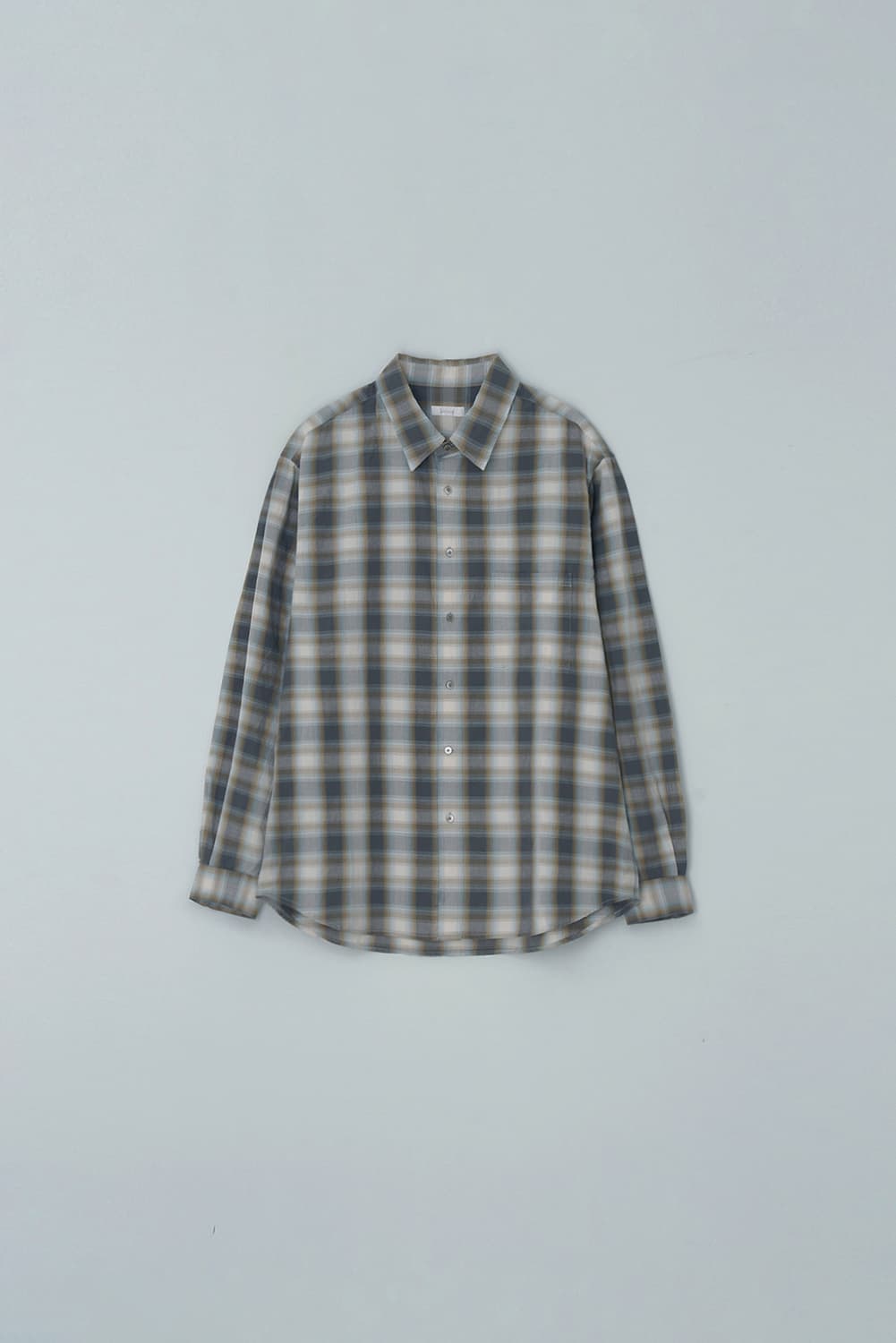 (3) 스틸네스 옴브레 체크 셔츠 그레이 상품이미지1