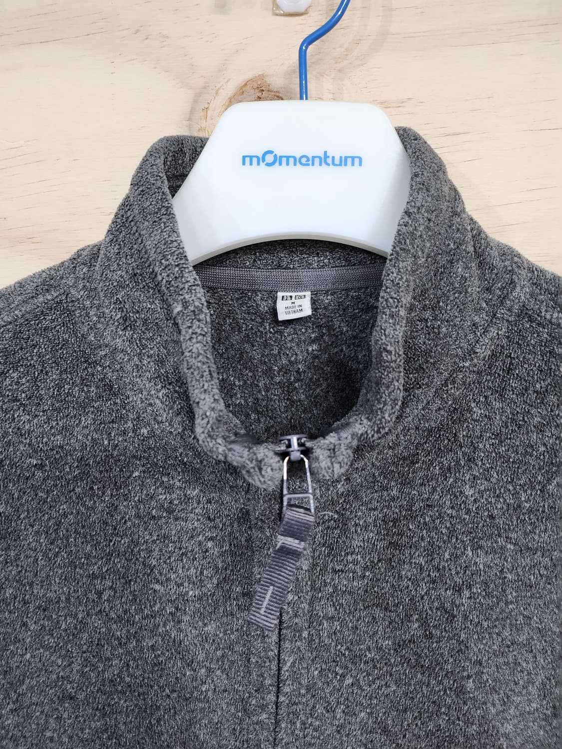 1034) 유니클로 그레이 후리스 집업 자켓 상품이미지3