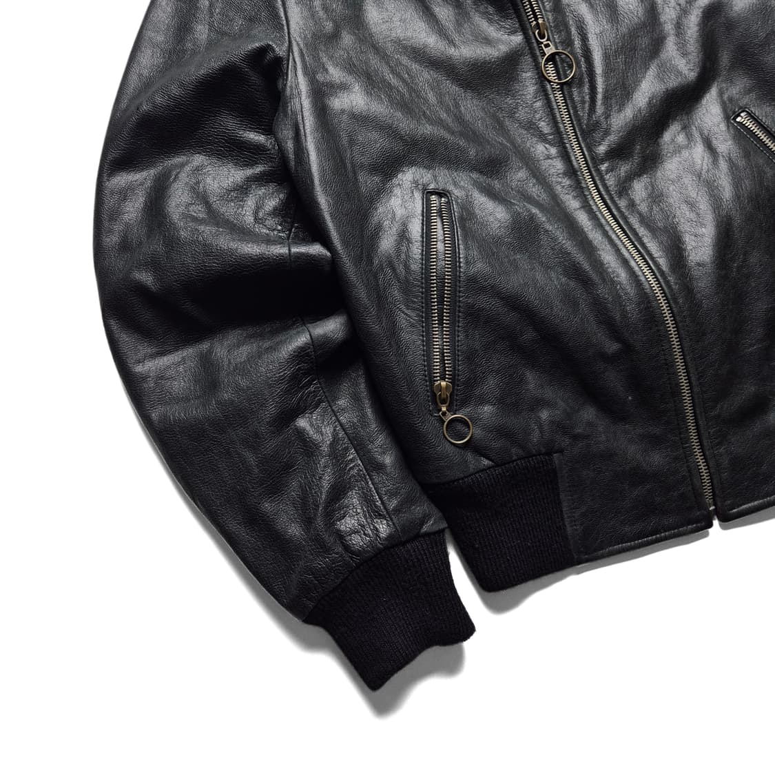 [90] 빈티지 소가죽 봄버자켓 상품이미지3