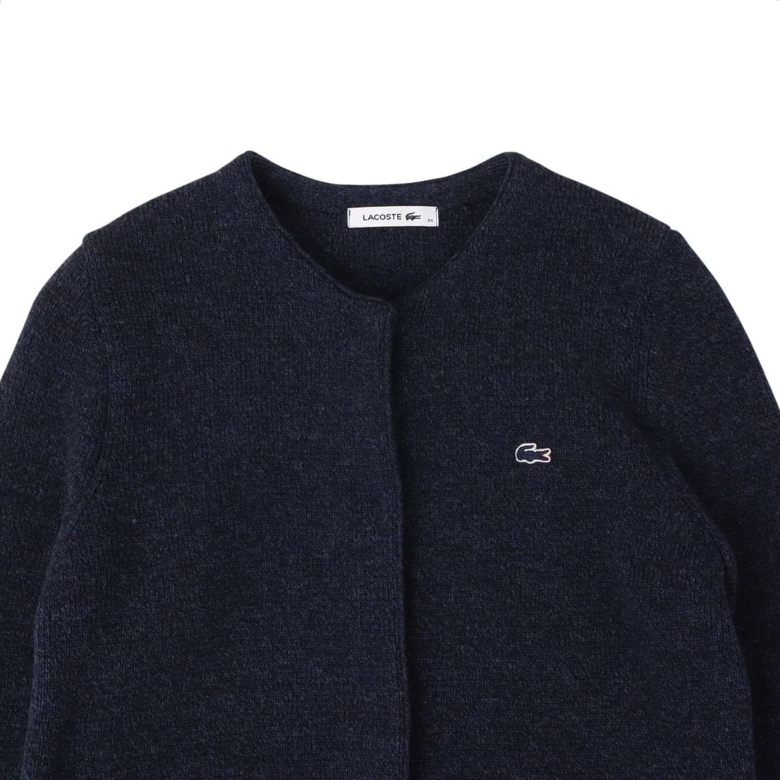라코스테 네이비 울 롱 가디건 상품이미지2