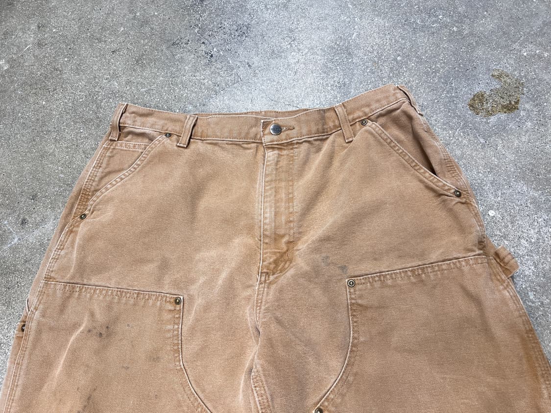 칼하트 더블니 덩가리핏 B136 BRN 상품이미지2