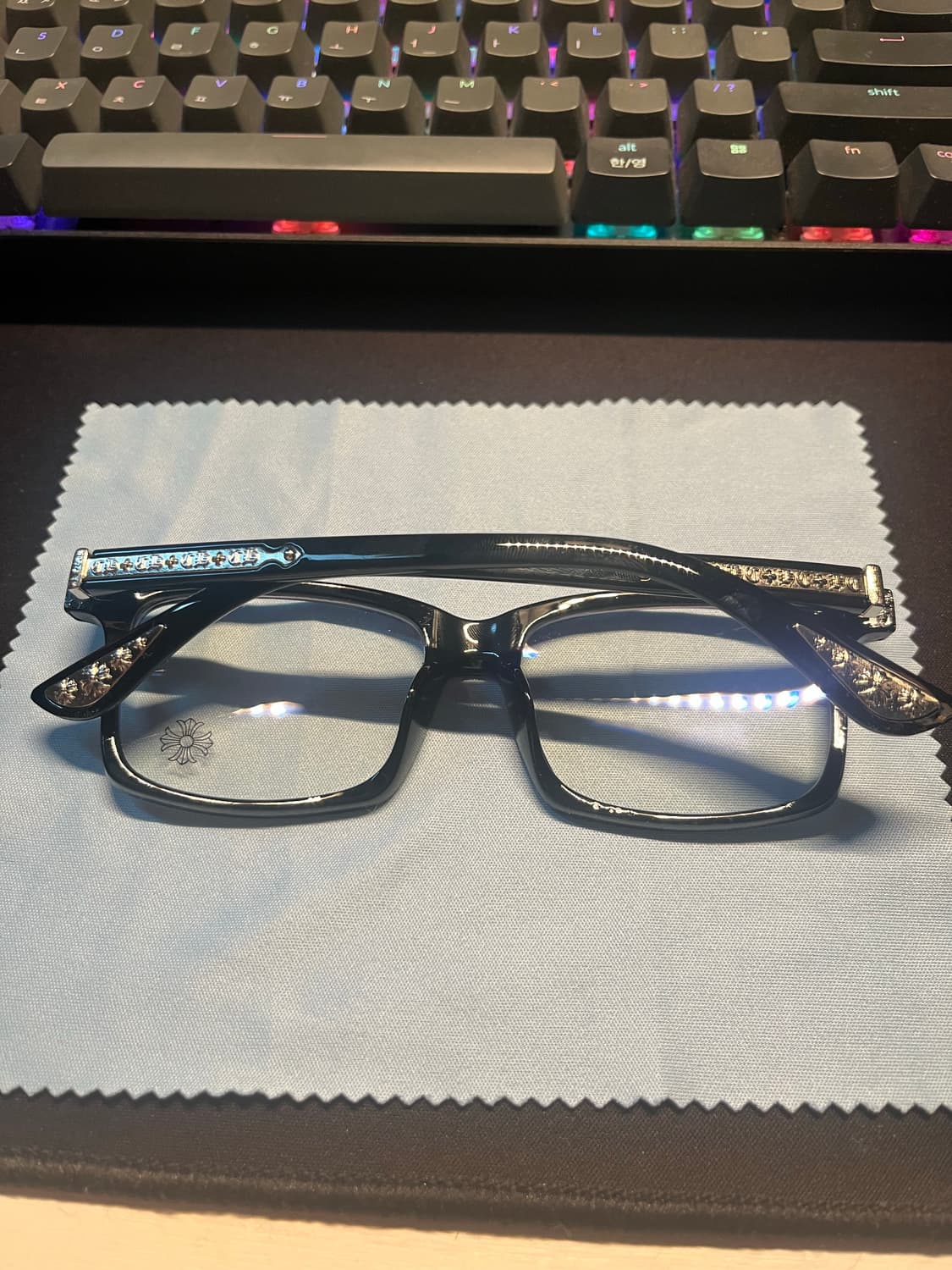 크롬하츠 블랙 뿔테 안경 상품이미지3