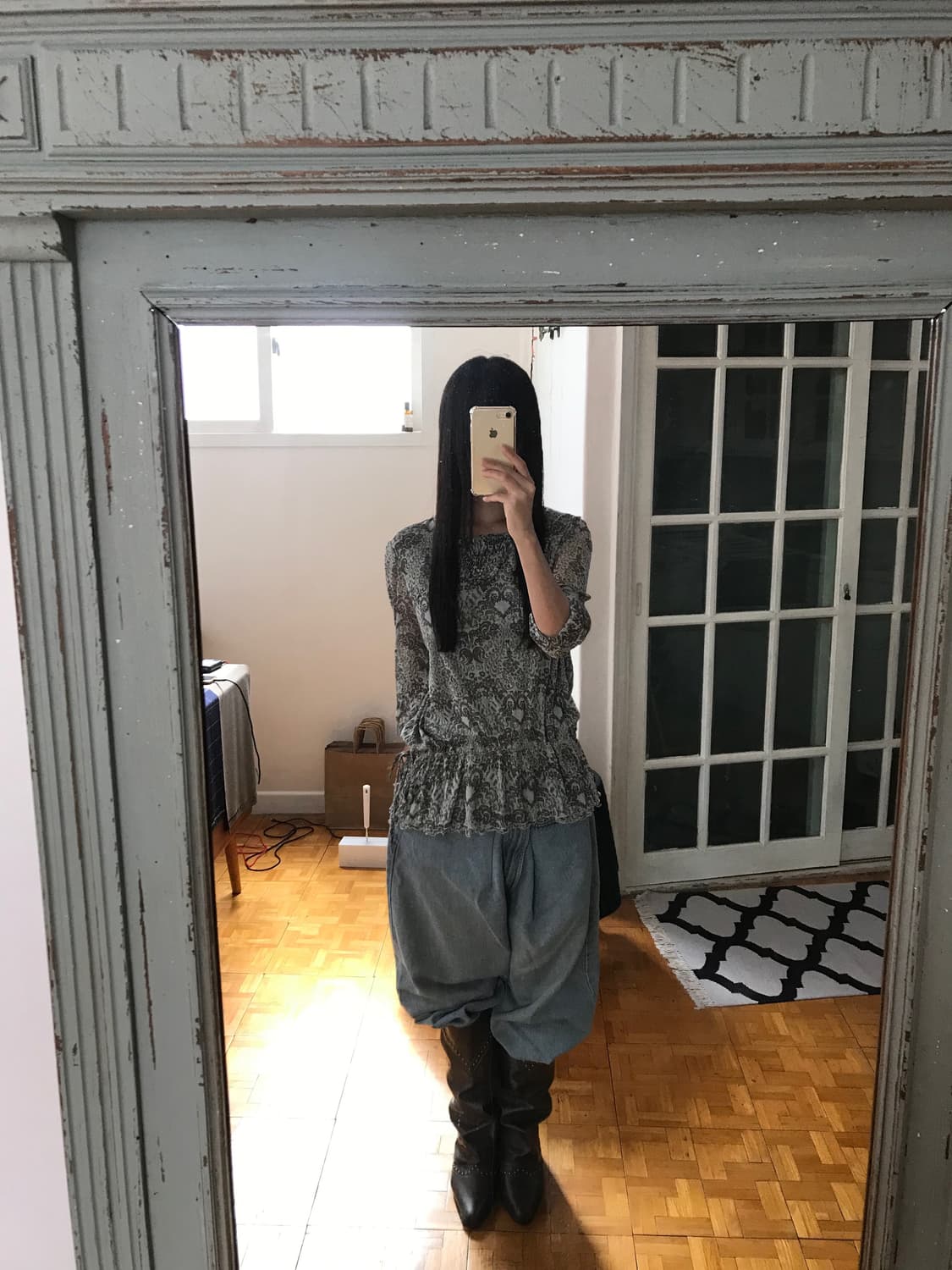 vintage pattern top 상품이미지7