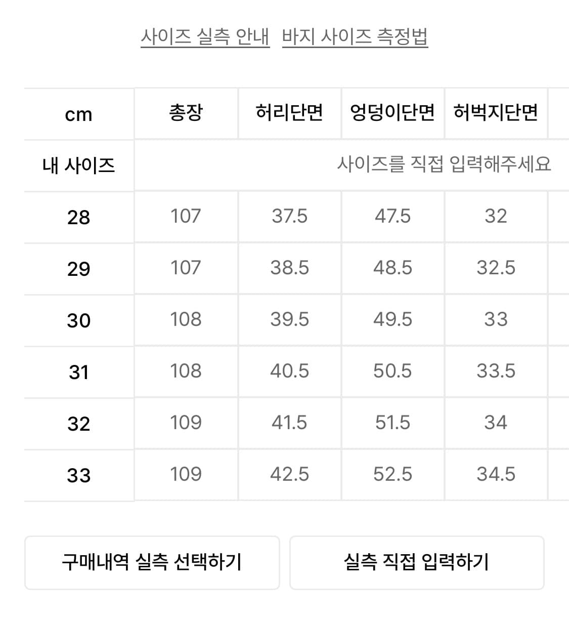 모드나인 화이트 절개 데님 팬츠 30~31 사이즈 상품이미지5