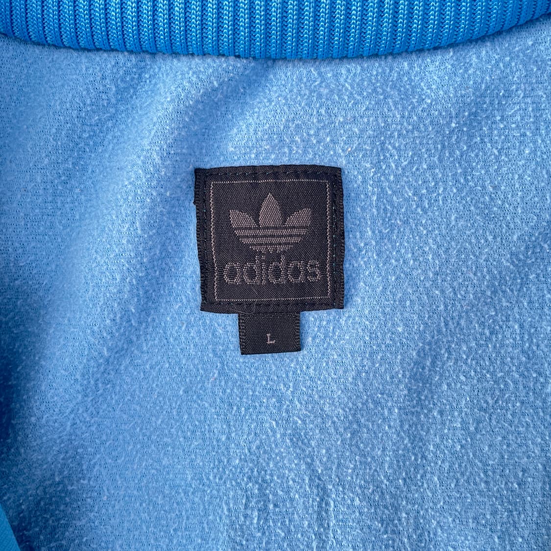 00s 아디다스 대대장 스카이블루 오리지날 져지 올드스쿨 트랙탑 L 상품이미지8