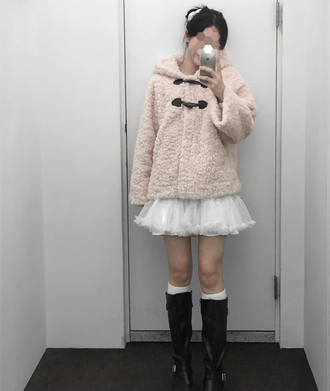 AlkiAlka 연분홍 후리스 자켓 상품이미지7