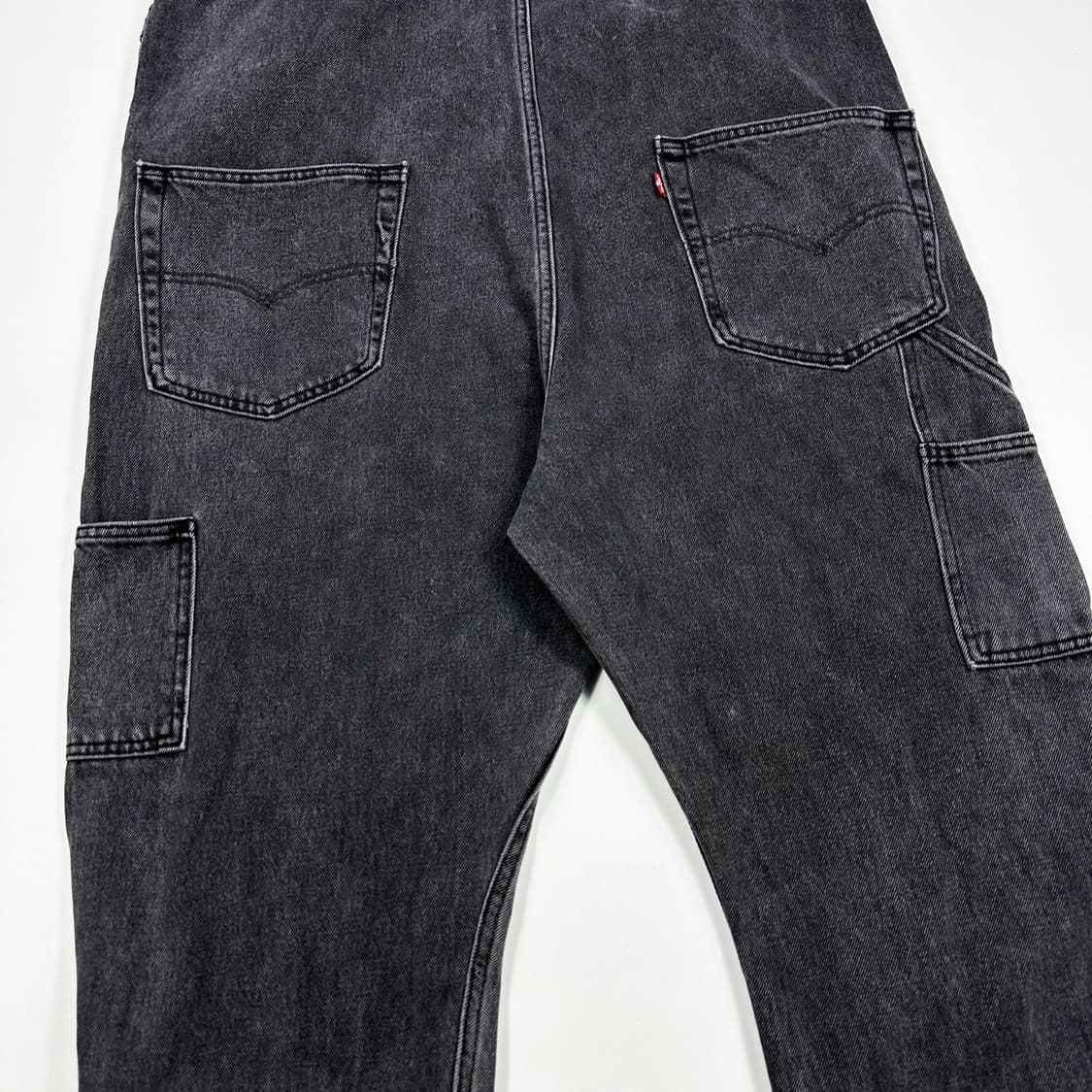 리바이스 오리지널 흑청 오버롤 멜빵바지 (XL) 상품이미지3