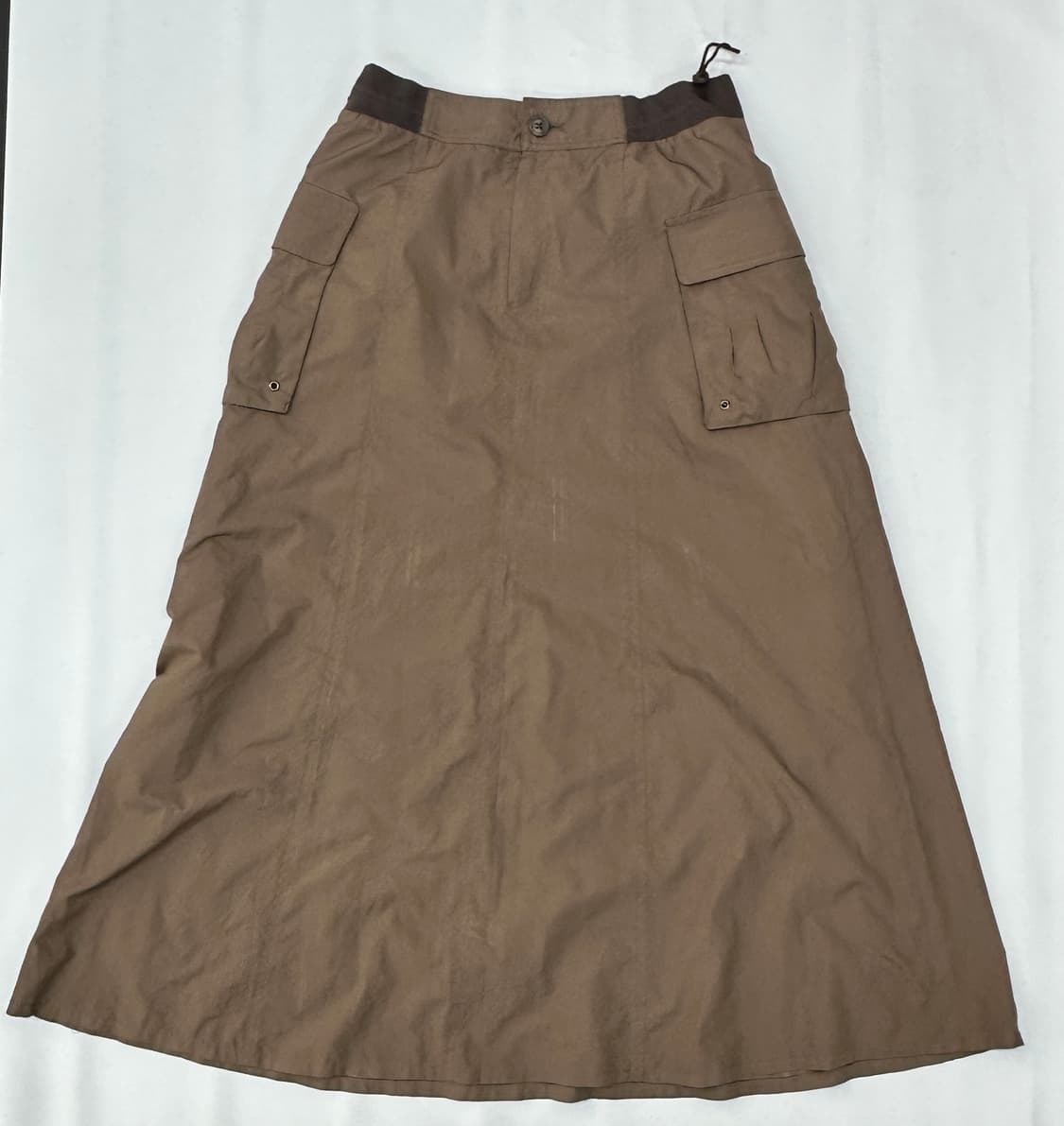 🤎초코 브라우니 맛 히피 셋업 🤎브라운 라떼갸루 니트 셔링 롱스커트  상품이미지5