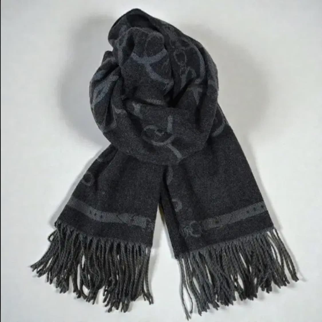 DAKS 닥스 레터링 울혼방 머플러 목도리 상품이미지1