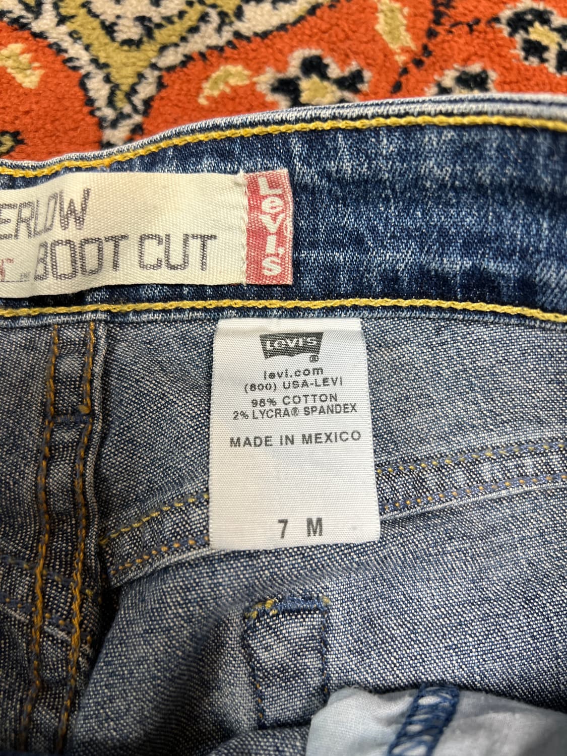 [L] 리바이스 빈티지 SUPER LOW 518 여성 부츠컷 데님 상품이미지7