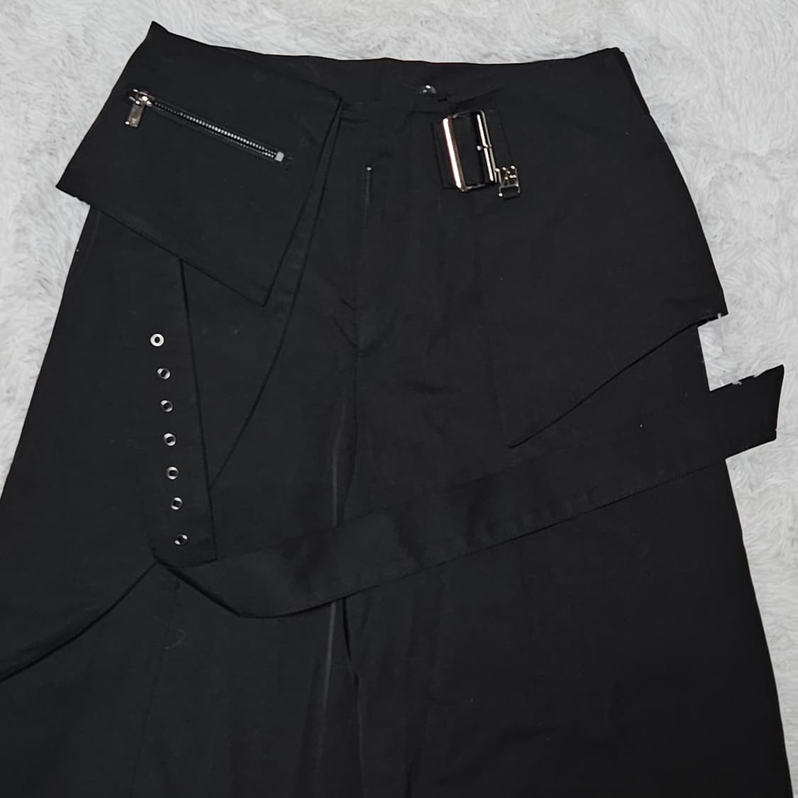 트리밍버드 Belted Layered Wrap Pants BLACK 상품이미지4