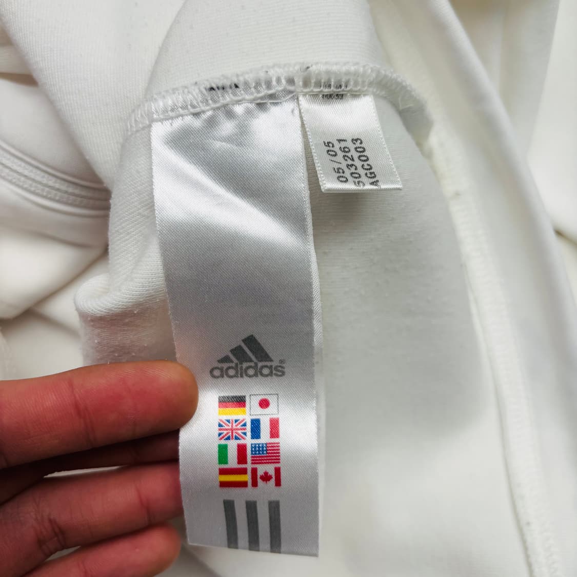 아디다스 잉글랜드 국대 화이트 트랙탑 져지 L 상품이미지9