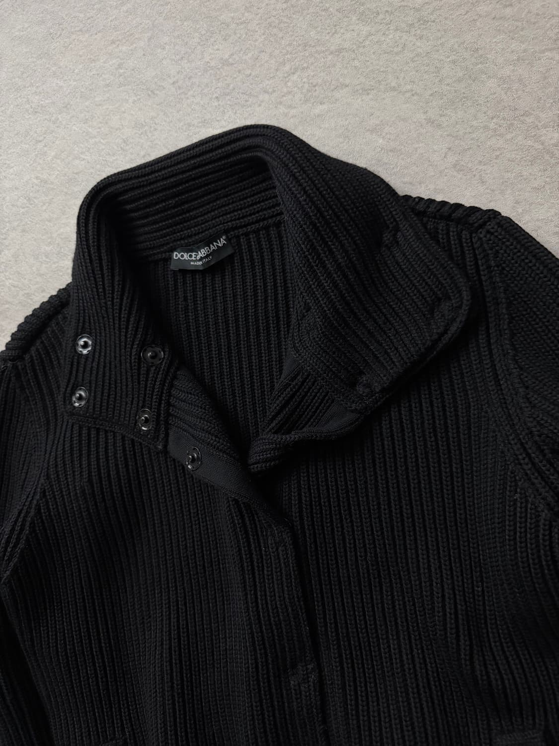 돌체앤가바나 비대칭 하이넥 울 가디건 상품이미지5