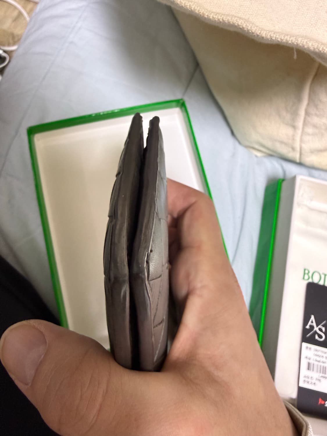 보테가베네타 인트레치아토 반지갑 (그레이) 상품이미지7