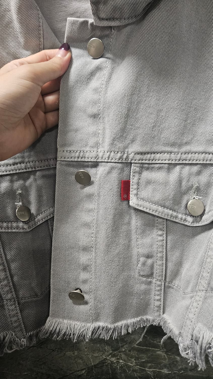 NOB 크롭 데님자켓 상품이미지2