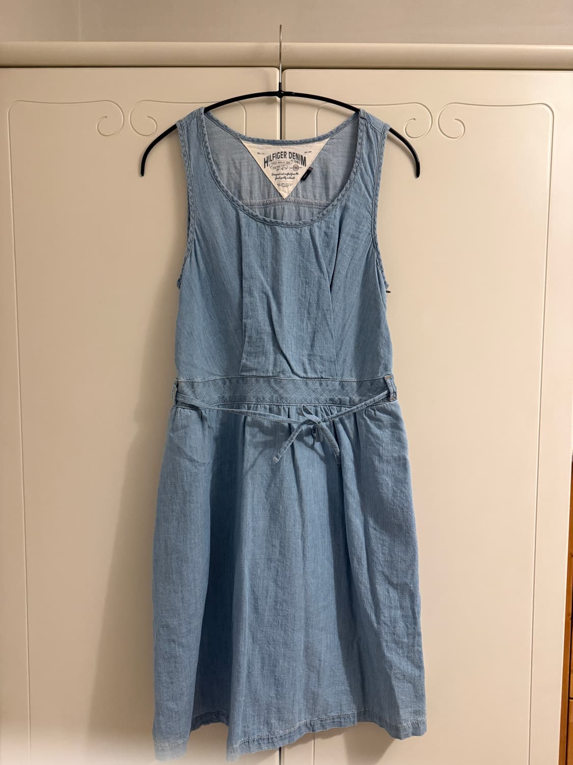 타미힐피거 연청 민소매 데님 원피스 상품이미지1