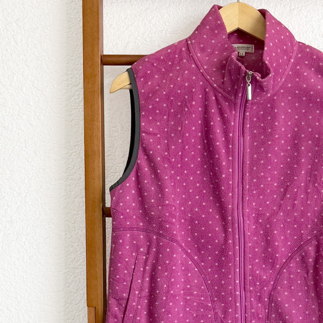 [DUNLOP] 베리 도트 보아 집업 베스트 상품이미지5