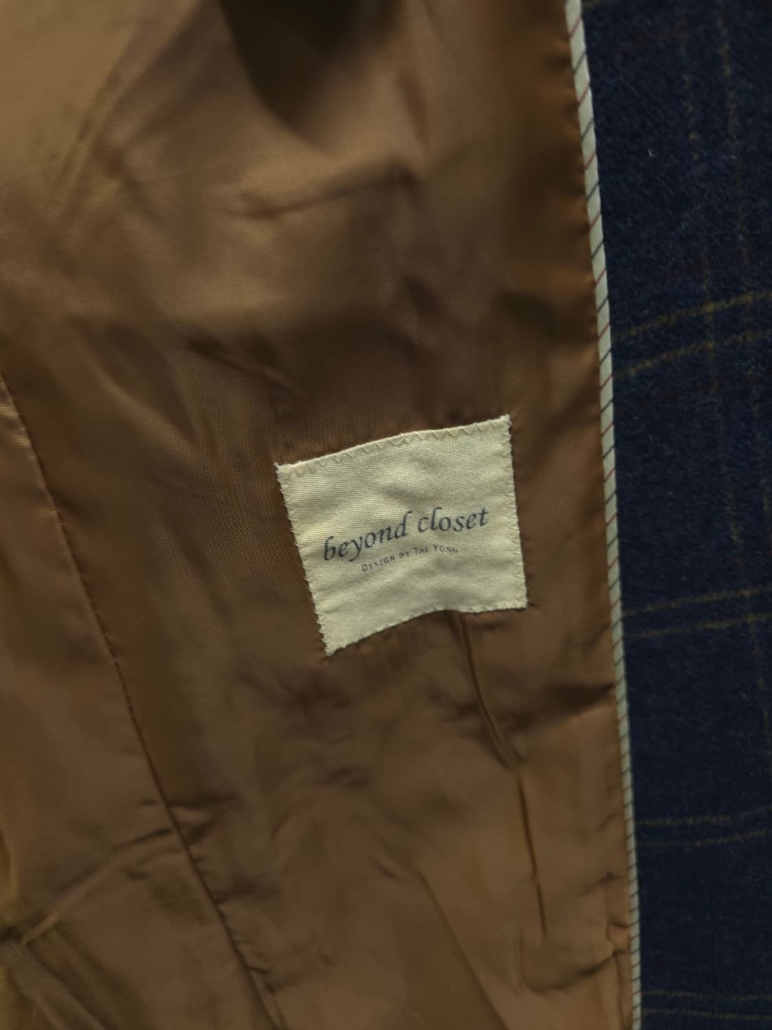 비욘드클로젯 모직 체크블레이져 (남성95-100) 상품이미지9