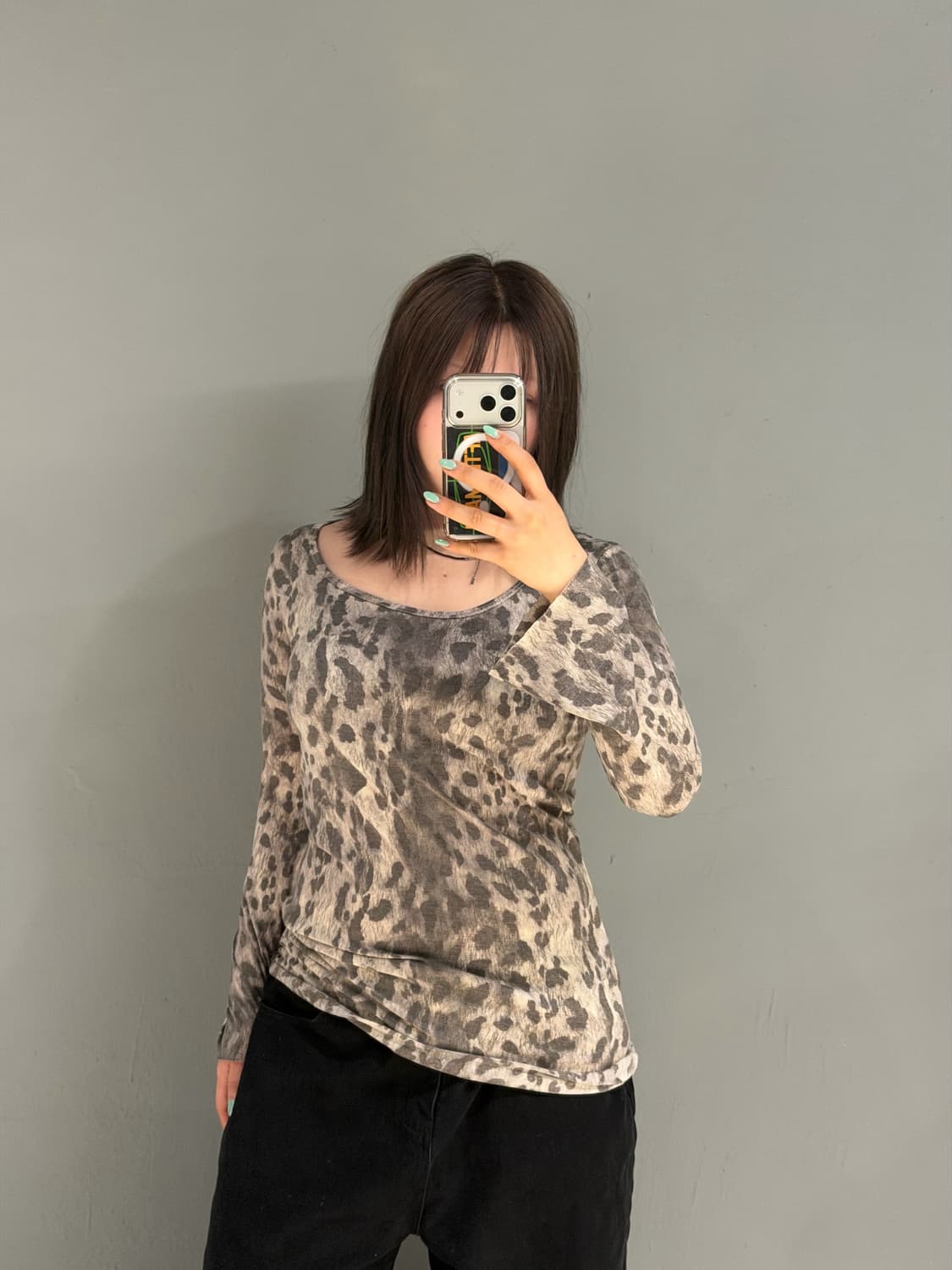 Goa leopard pattern long sleeve 상품이미지3