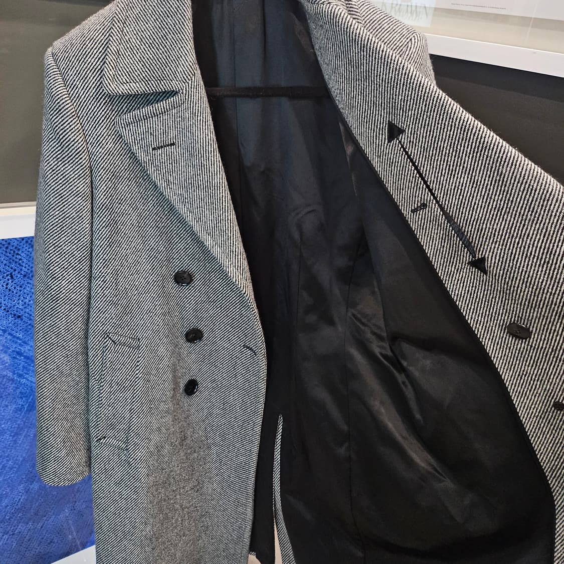 톰포드 더블브레스티드 헤링본 신상 코트 상품이미지6