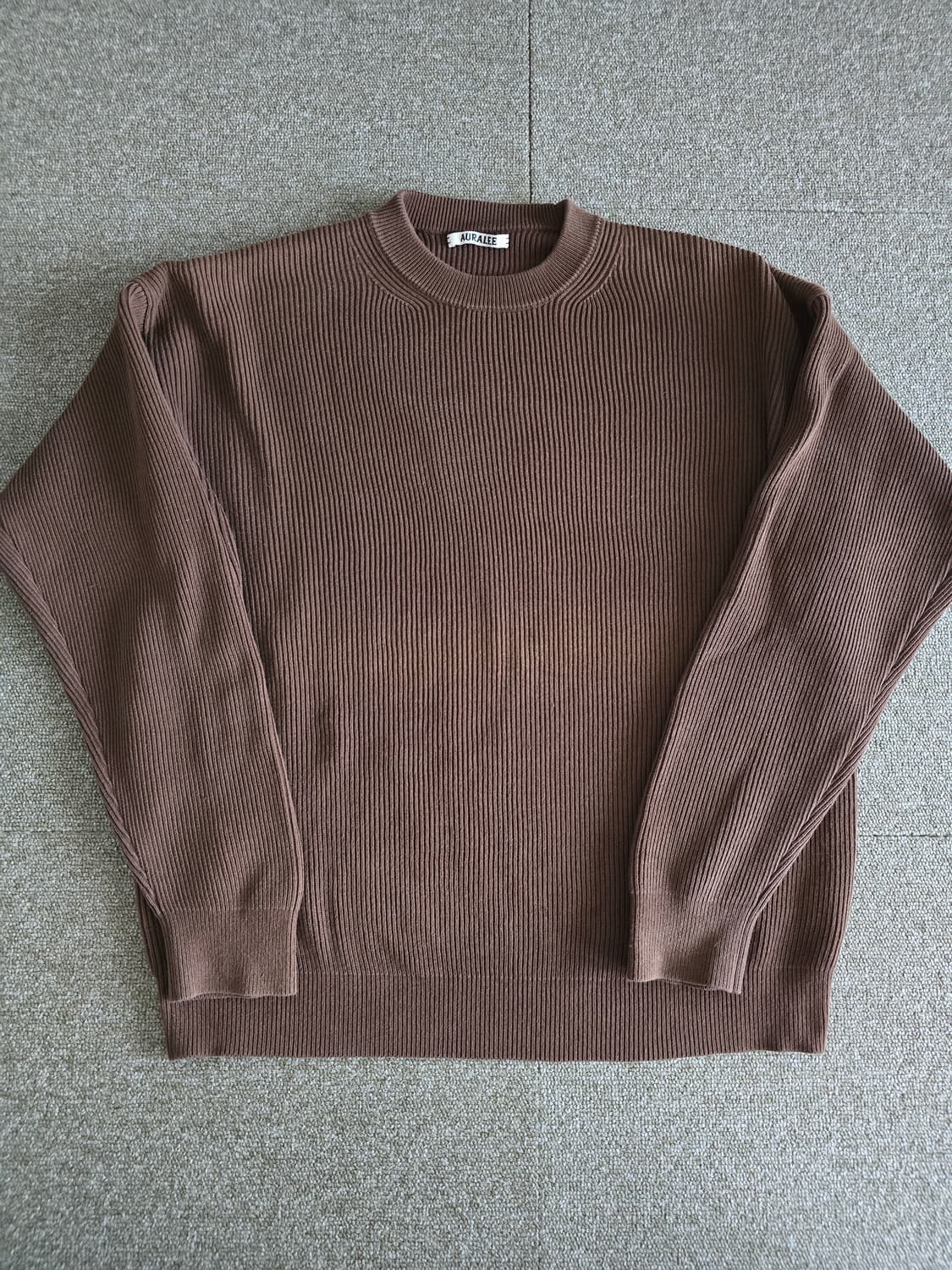 AURALEE 오라리 SUPER FINE WOOL RIB 립니트 사이즈0 상품이미지4