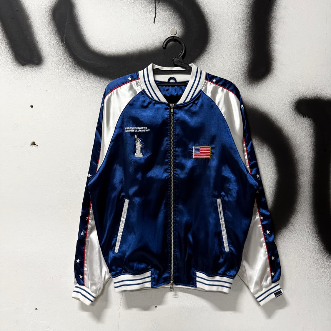 URBANSTOFF USA 자수 패치 디테일 집업 스카잔 자켓 상품이미지1