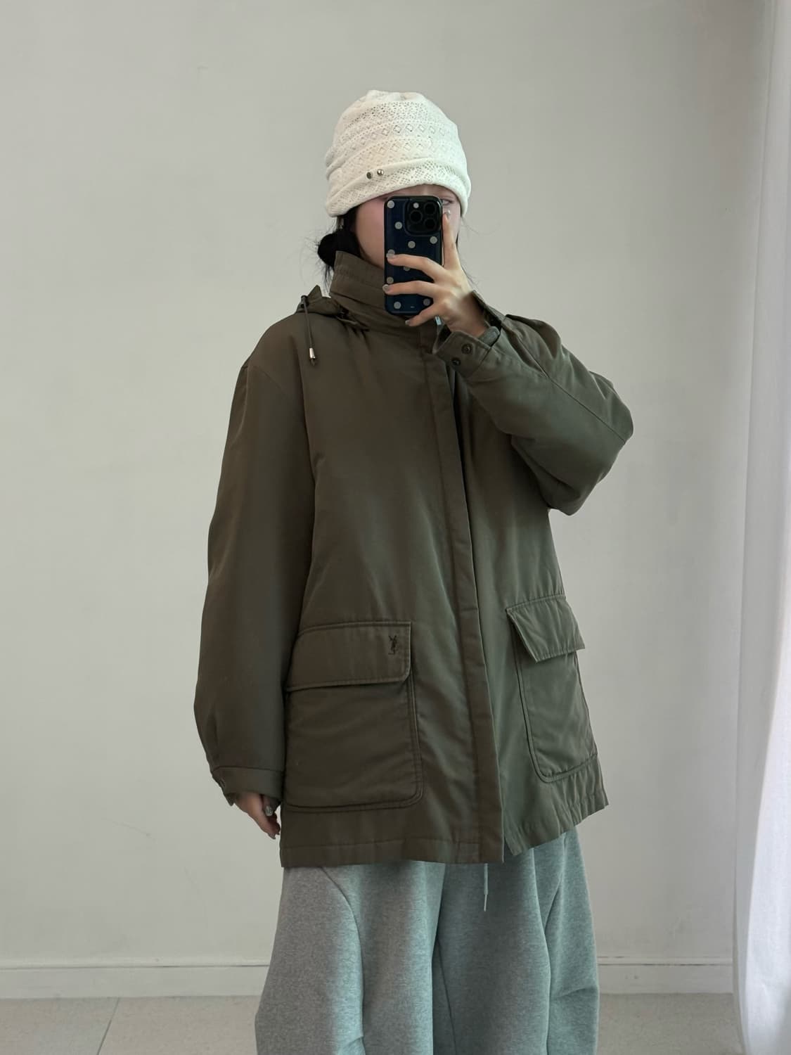 입생로랑 사파리 패딩 자켓 상품이미지1