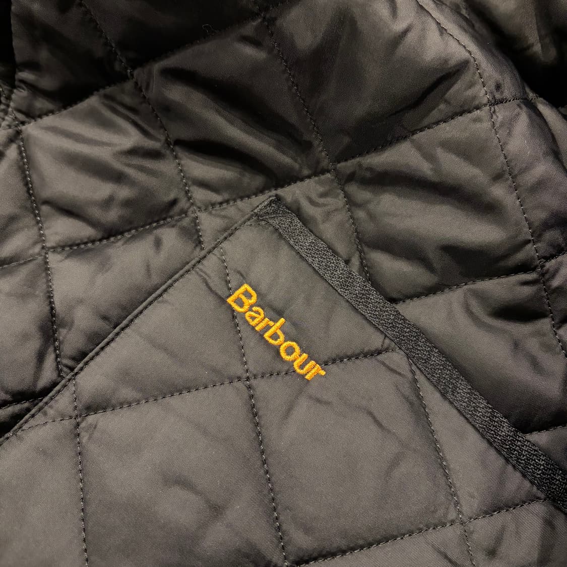 [M] 바버 헤리티지 리데스데일 블랙 퀼팅 자켓 코듀로이 카라 D87 상품이미지5