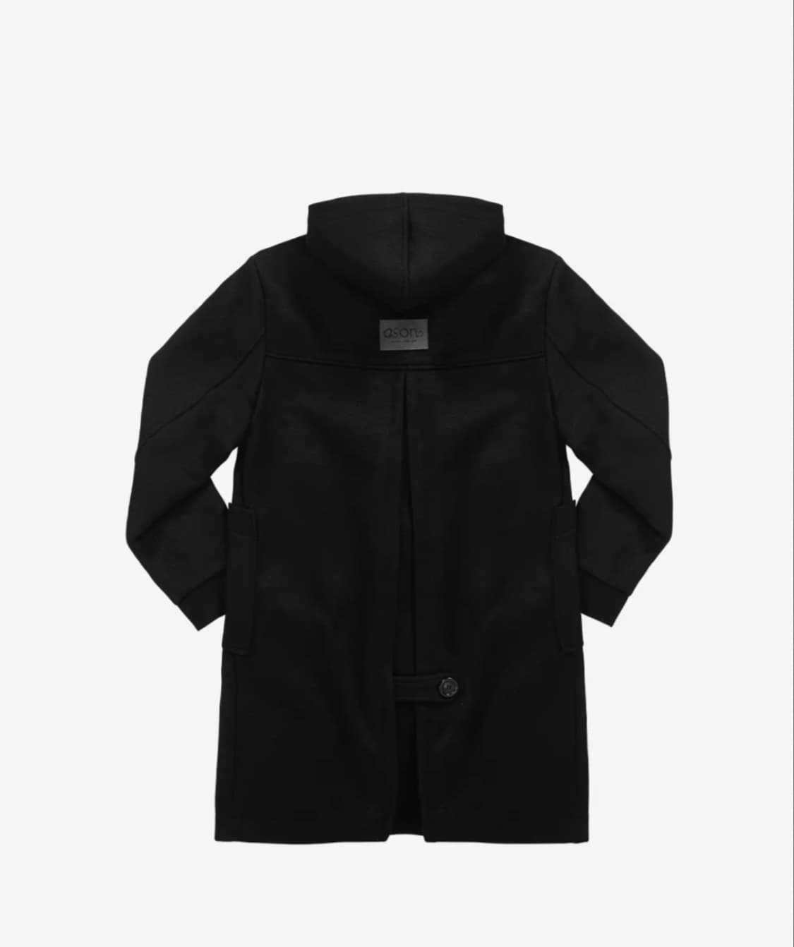 애즈온 ALLO 알로 후드 코트 블랙 상품이미지3