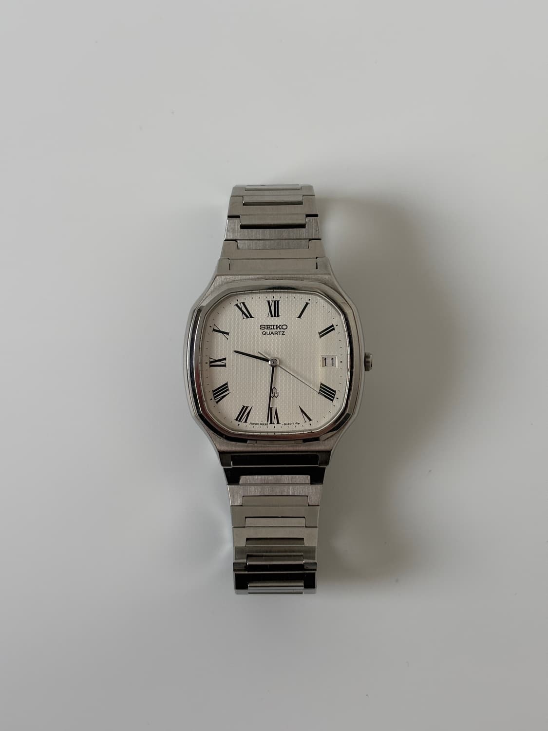 1980s Roman Index Silver Square Quartz 상품이미지1