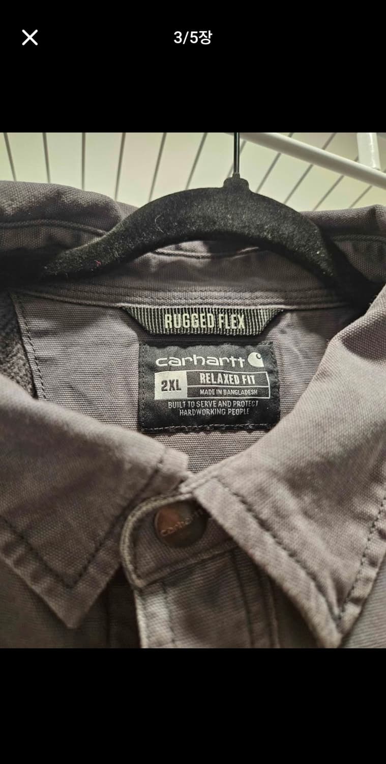 칼하트 러기드 플렉스 셔츠 102851 029 Man 2XL 자켓 상품이미지3