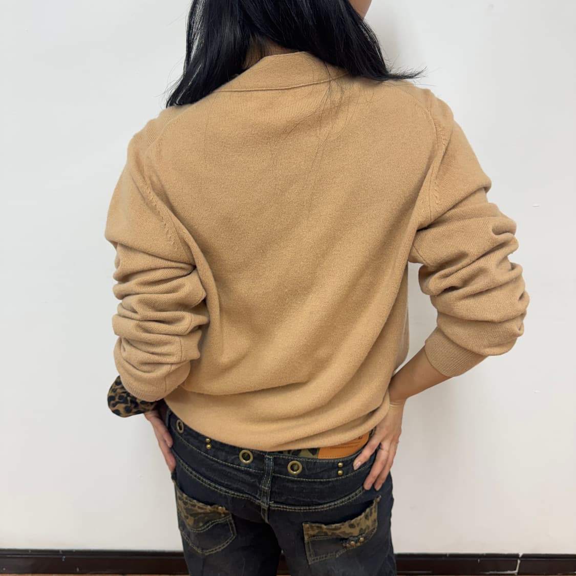 꼼데가르송 PLAY 블랙하트 베이지 가디건 🇯🇵 (M) 상품이미지2