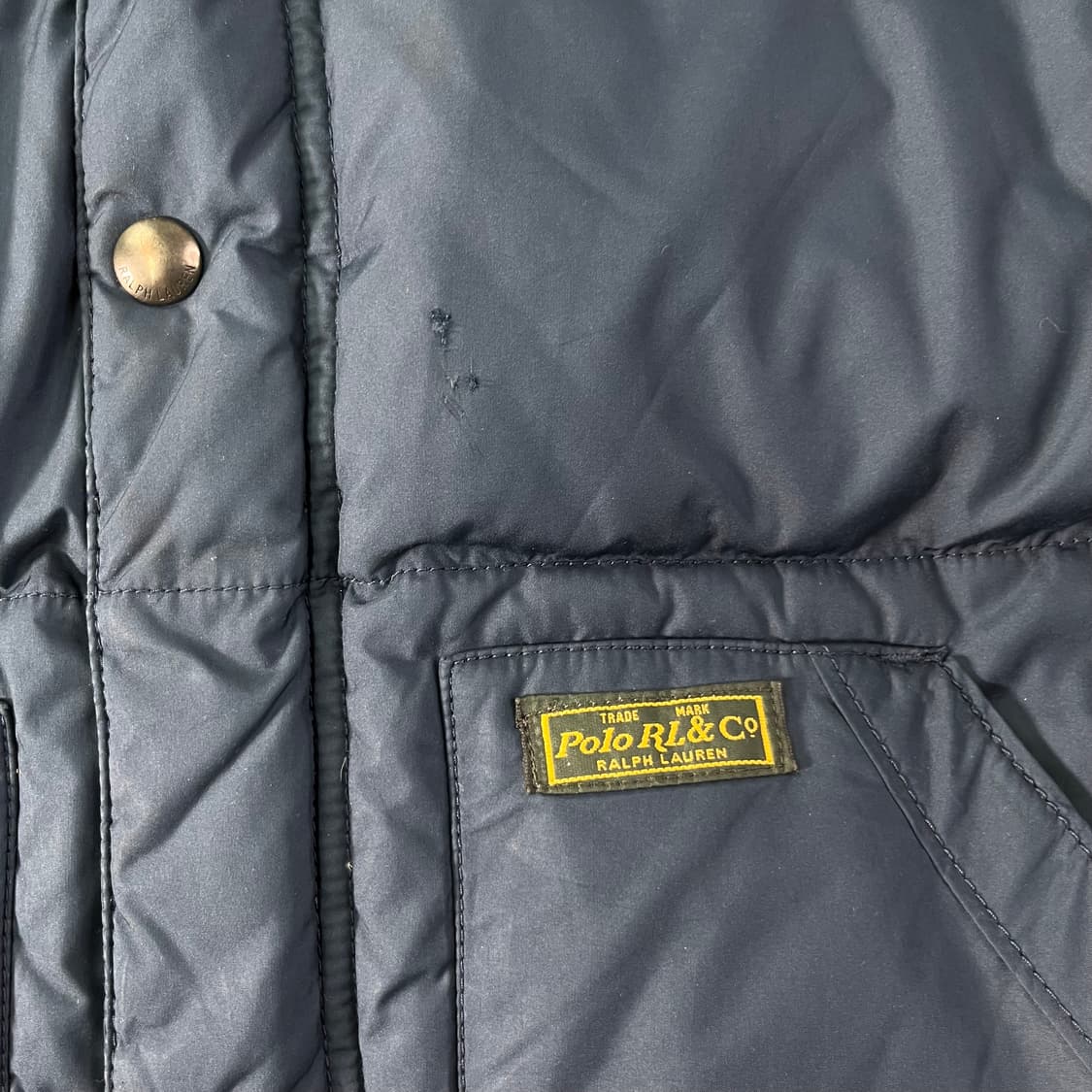 100 폴로랄프로렌 레드포니 후디 네이비 패딩 상품이미지6