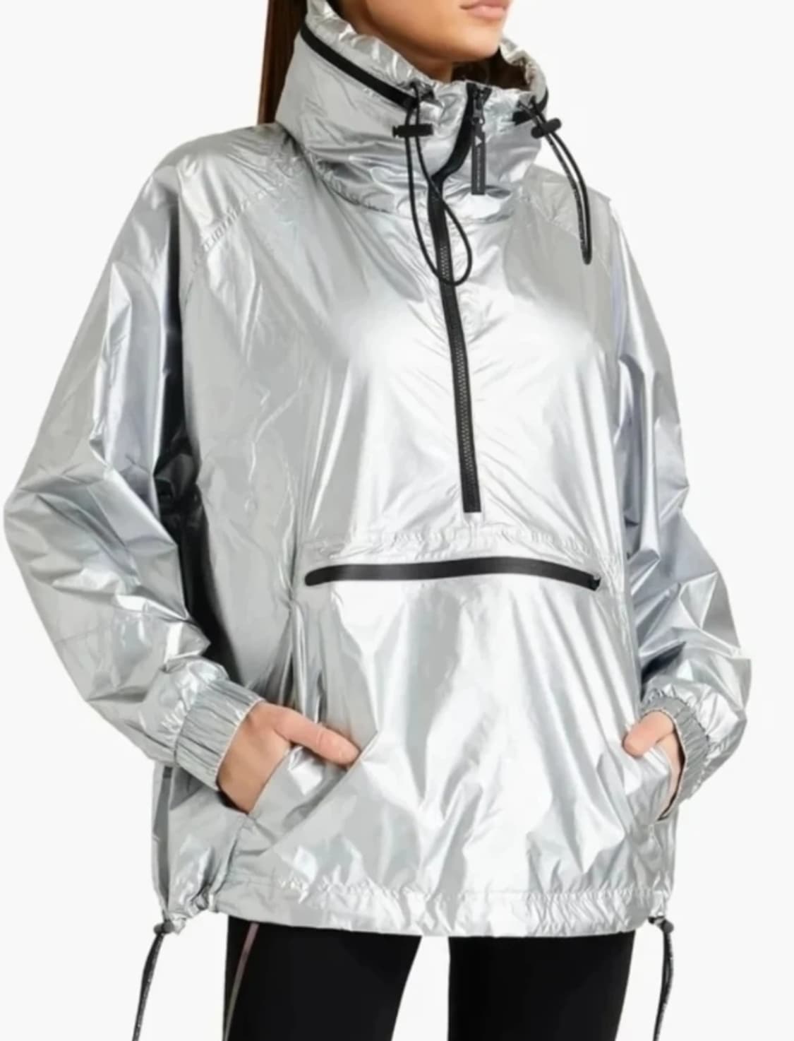 아디다스 스텔라맥카트니 실버 메탈릭 아노락 55반 상품이미지1