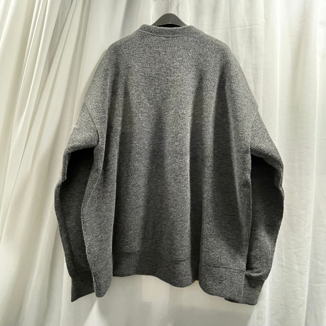 어반/ 플랙스 골지 오버핏 라운드 니트 다크그레이/ 3 상품이미지2