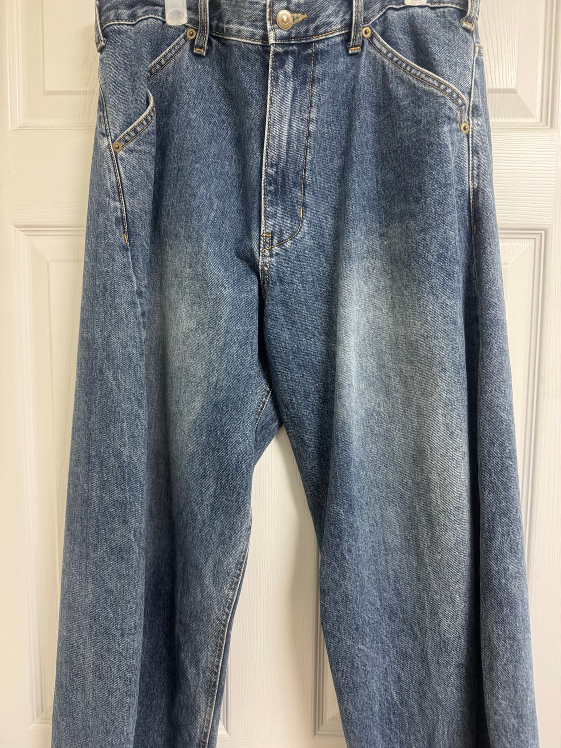 해칭룸 와이드커브진 블루 3사 상품이미지1