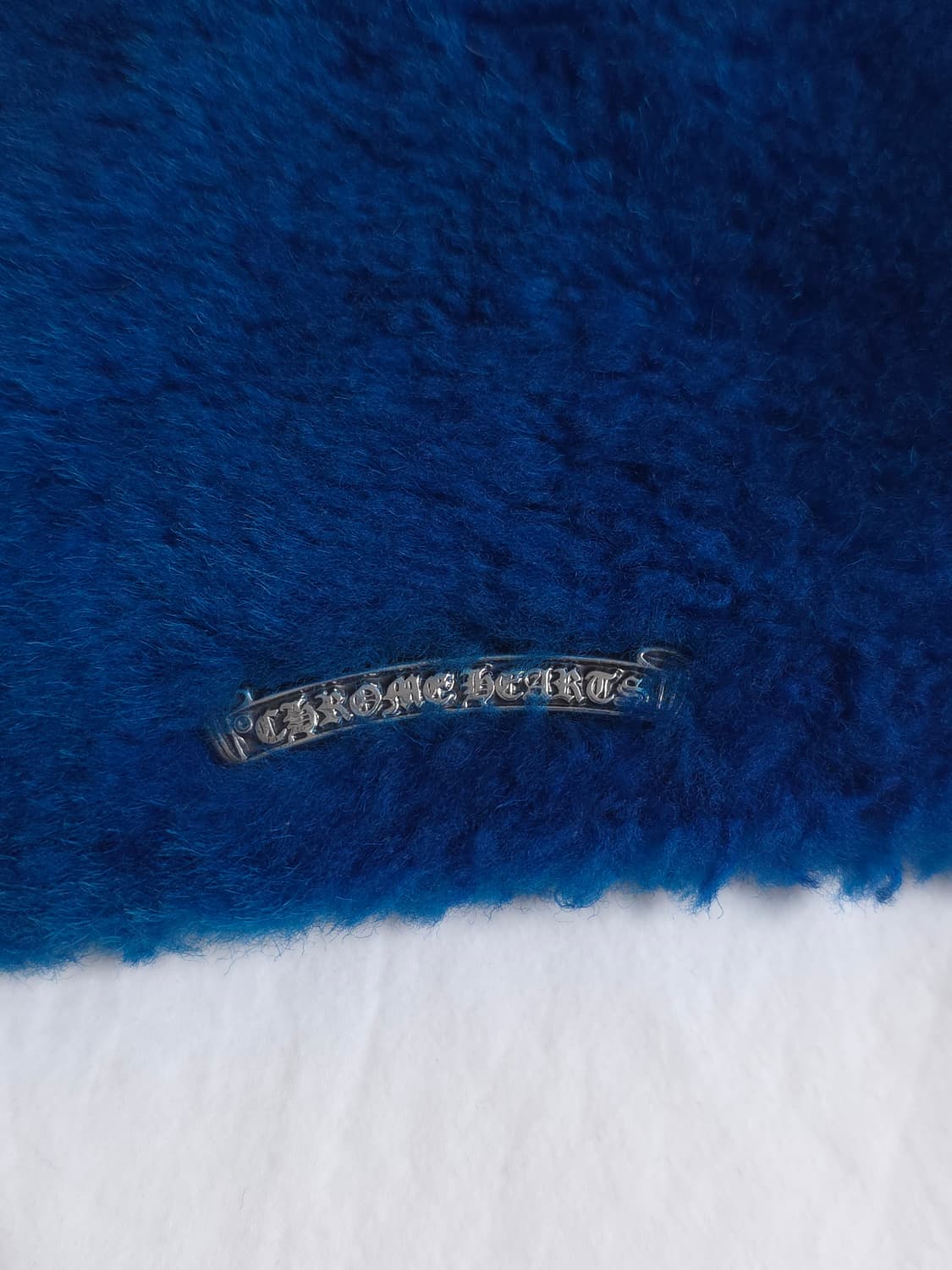 [OS] 크롬하츠 시어링 스크롤라벨 코인 파우치 지갑 블루 상품이미지4