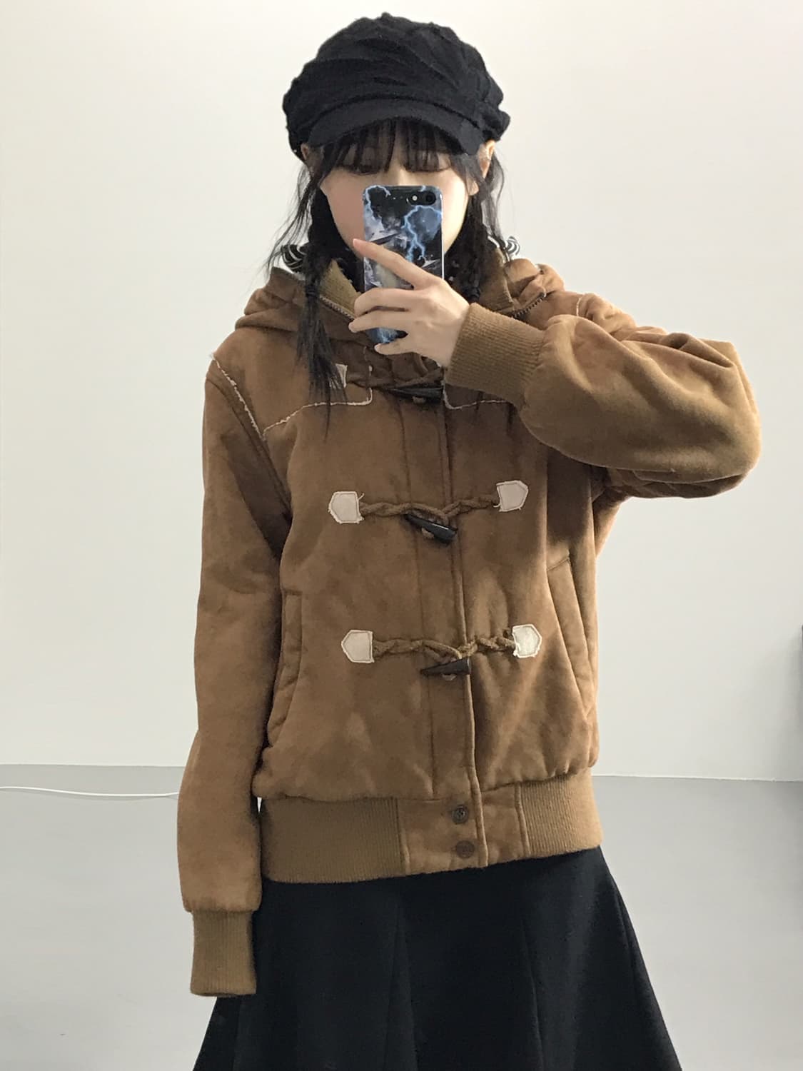 Pincpong Toggle Brown Hoodie Jacket 상품이미지1