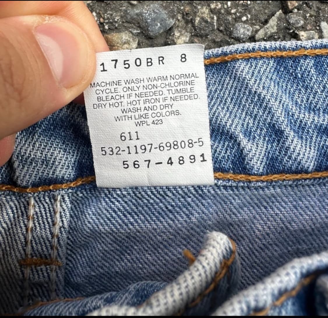 90s 리바이스 567 made in USA 상품이미지3