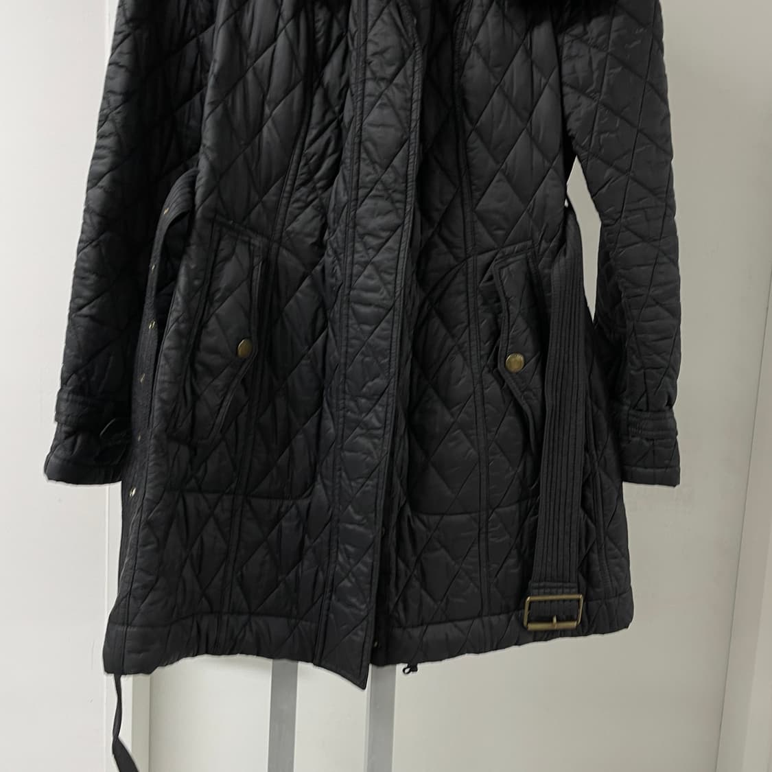 버버리 퀄팅 코트 블랙 M(W) 상품이미지3