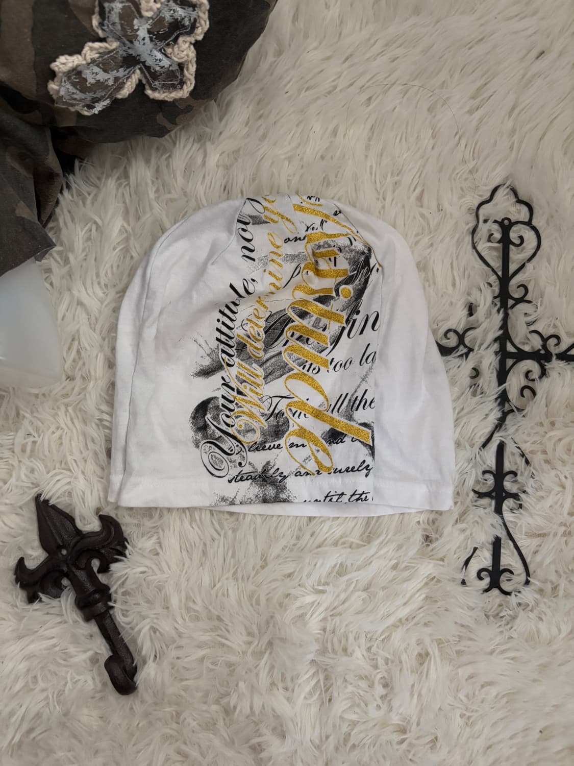 y2k lettering beanie 상품이미지1