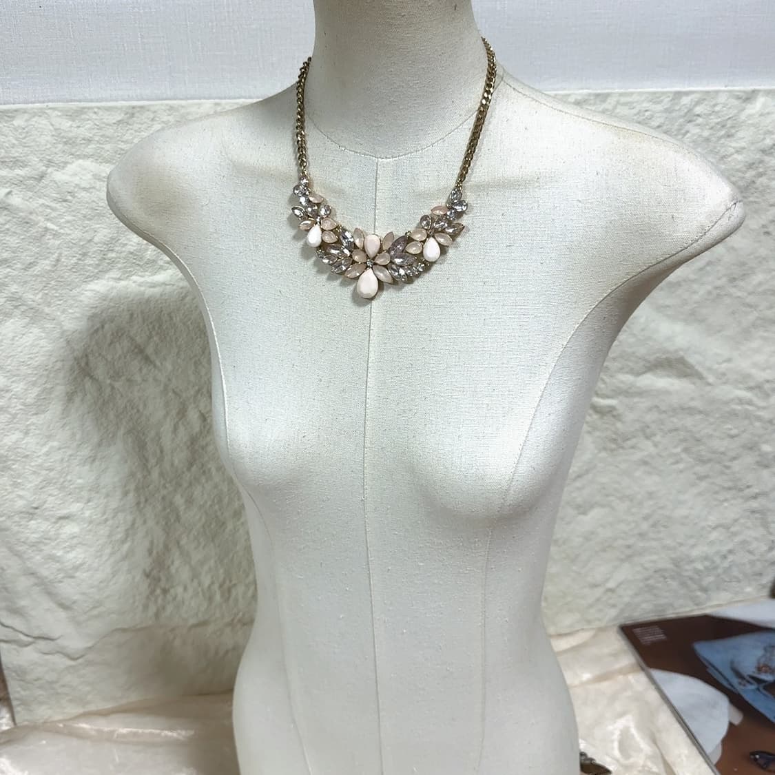 빈티지 벛꽃 오리엔탈 쿠바체인 목걸이 상품이미지1