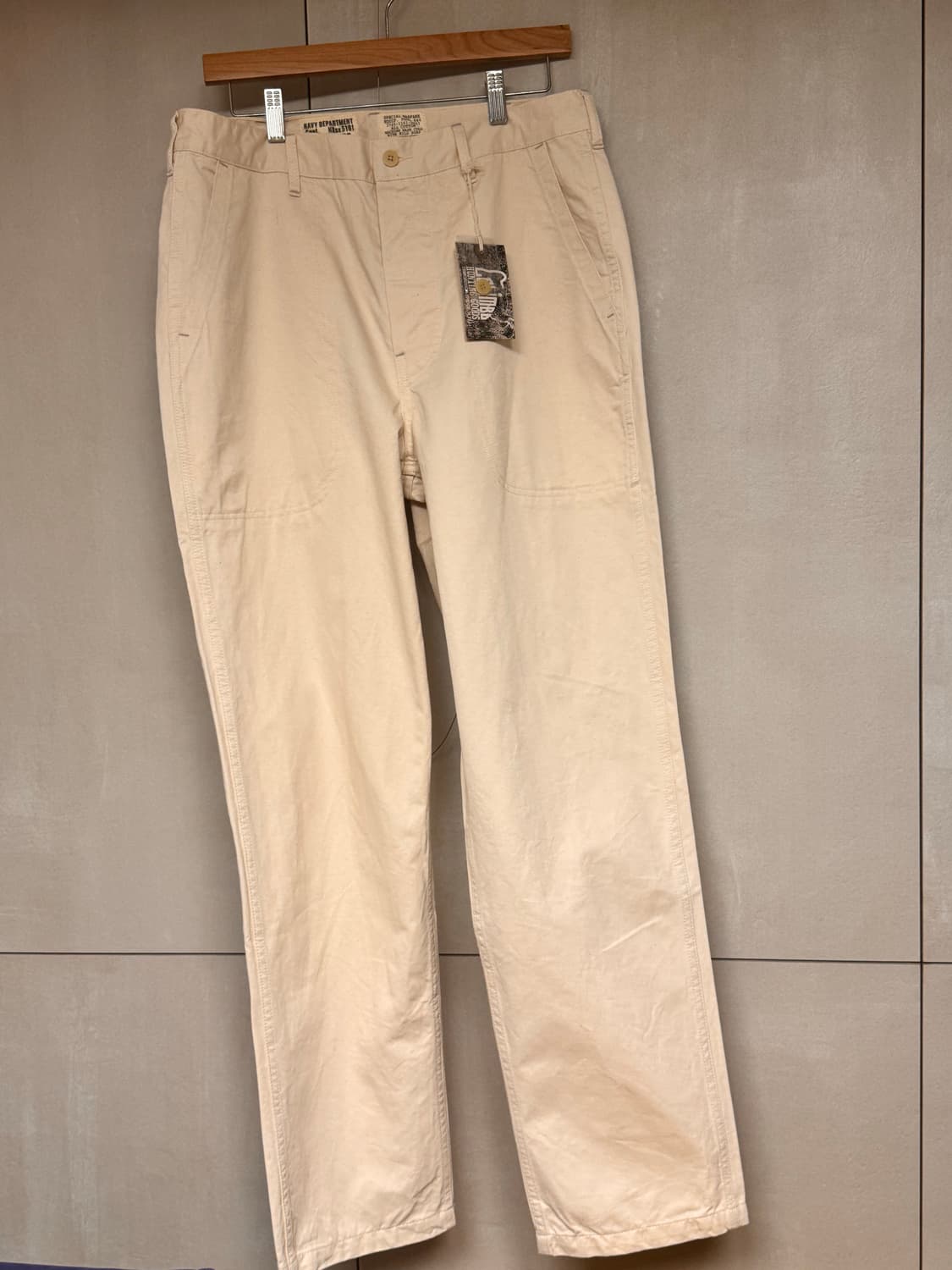 콜림보 해군 유백색 팬츠 40 사이즈(약 34) 상품이미지2