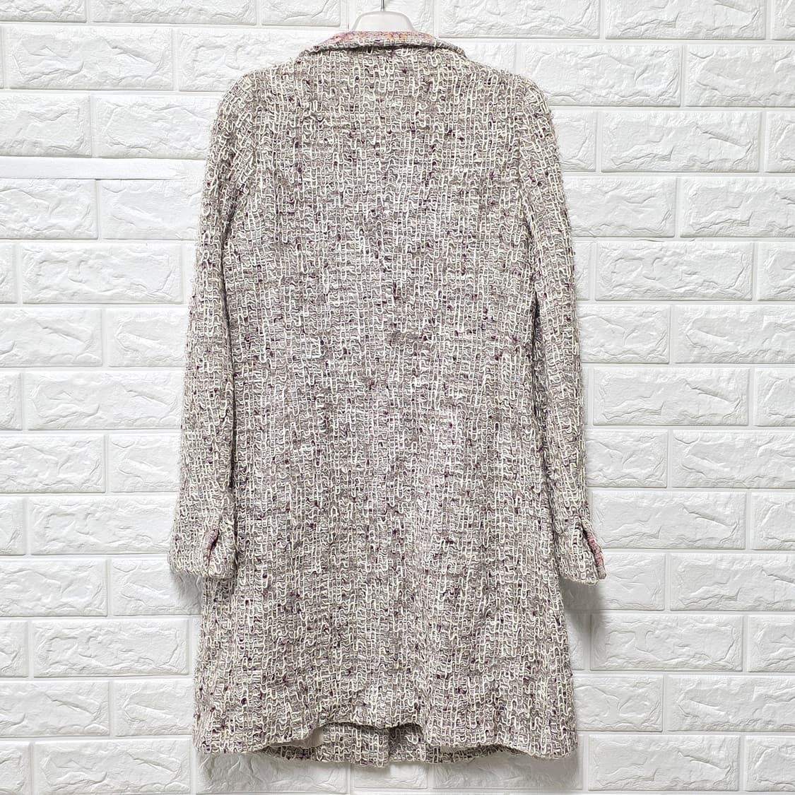 택포// S 한섬 마인 MINE 트위드 코트  상품이미지4