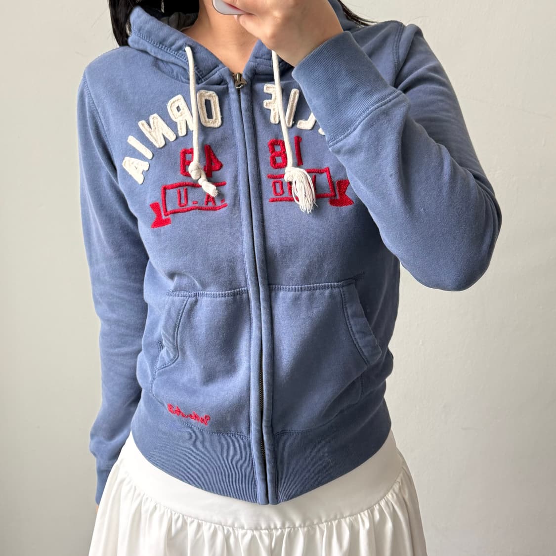 [M] 후아유 블루 후드집업 상품이미지2