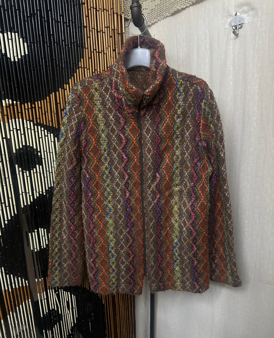ethnic wool zip-up 상품이미지1